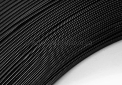 Дріт для рукоділля алюмінієвий (м'який) чорний 1мм (в мотку 5м) П-А10-01 фото