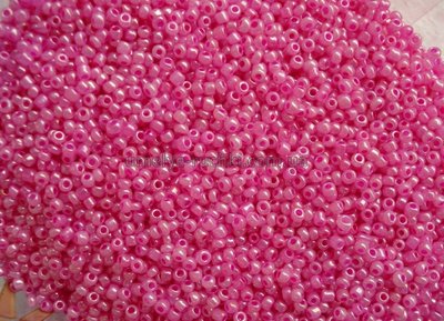 Бісер китайський дрібний перлинний фіолетово-рожевий 1,6-2мм (код 3PP09) 25г 3PP09 фото