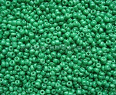 Бісер китайський дрібний непрозорий зелений 1,6-2мм (код 3NG22/2) 25г 3NG22/2 фото