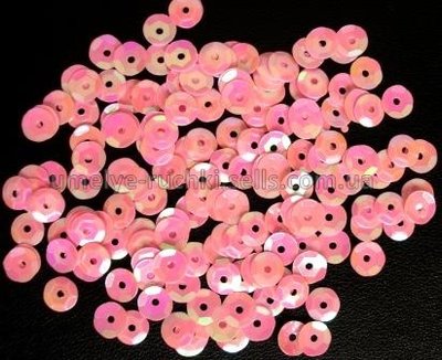 Паєтки перламутрові круглі рожеві 6мм П-06-19 фото