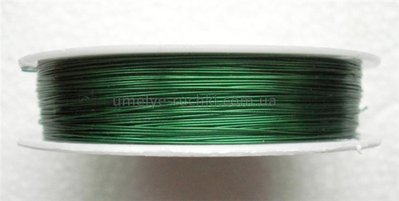 Дріт для бісероплетіння зелений, діаметр 0,3мм (50метрів) П-50-03 фото