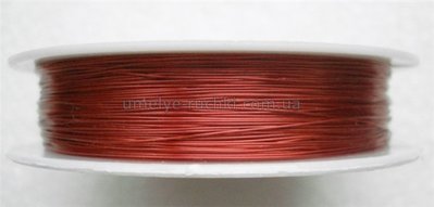 Дріт для бісероплетіння червоний, діаметр 0,3мм (50метрів) П-50-06 фото
