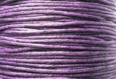 Шнур бавовняний вощений темно-фіолетовий 1мм Ш-Б10-13 фото