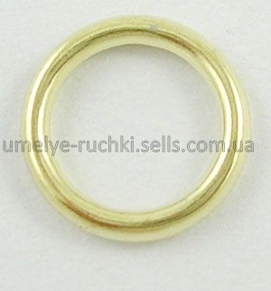 Бусины акриловые кольца золотистые, 12х1,5мм, 10шт/уп Б-04-05 фото