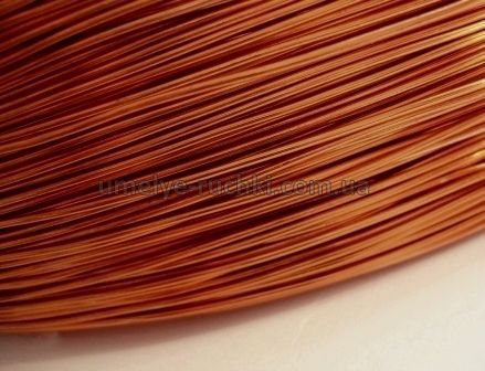 Дріт для рукоділля алюмінієвий (м'який) каштаново-коричневий 1мм (в мотку 5м) П-А10-03 фото