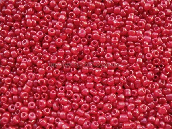 Бісер китайський дрібний малиново-червоний непрозорий 1,5-2мм (код 3NR29) 25г 3NR29 фото
